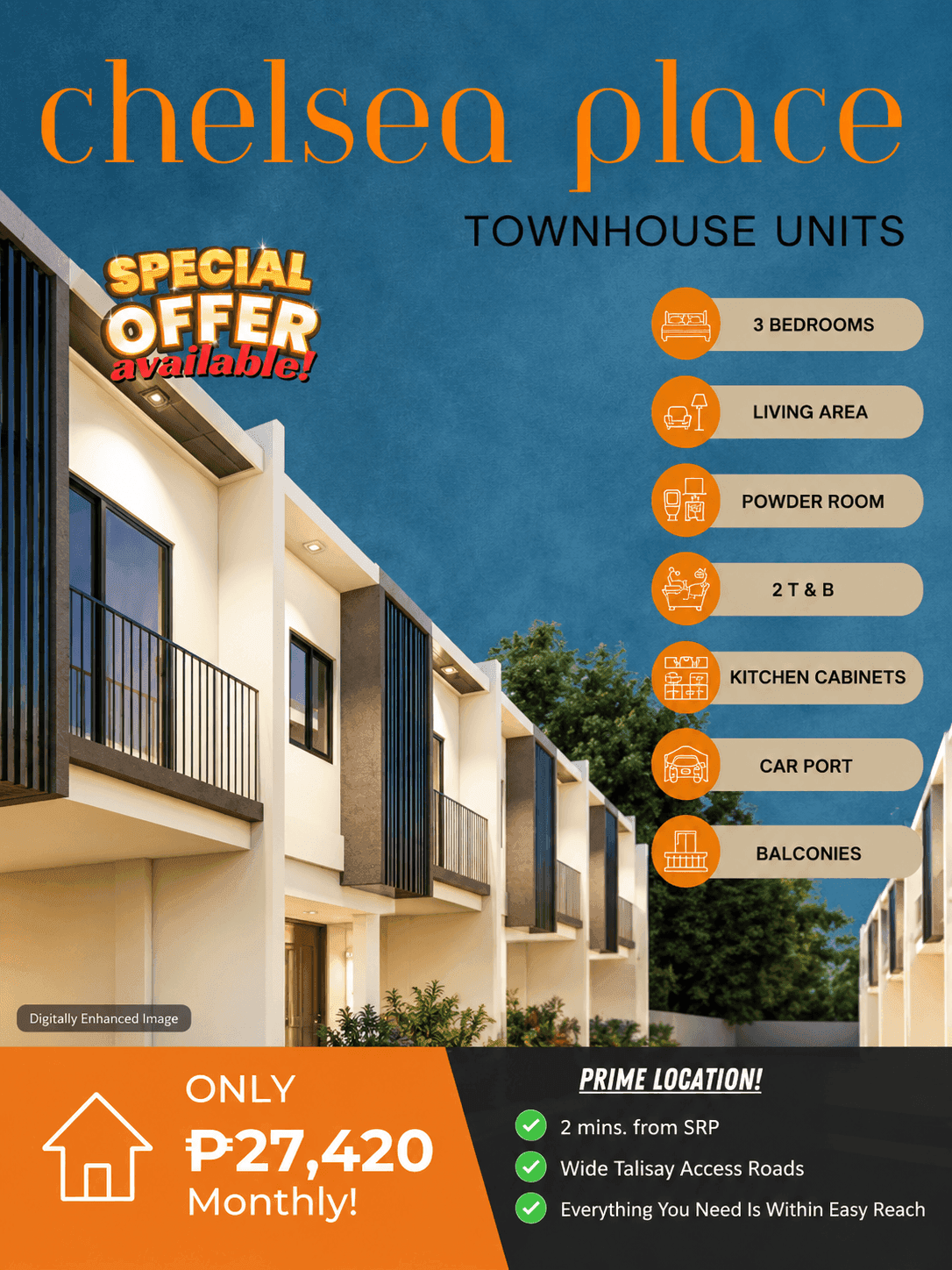 Stylish 3BR-Townhouse | Talisay Cebu